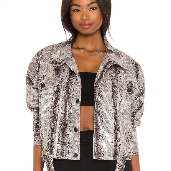 NWT Revolve Snake Print Jacket - Picture 1 of 5